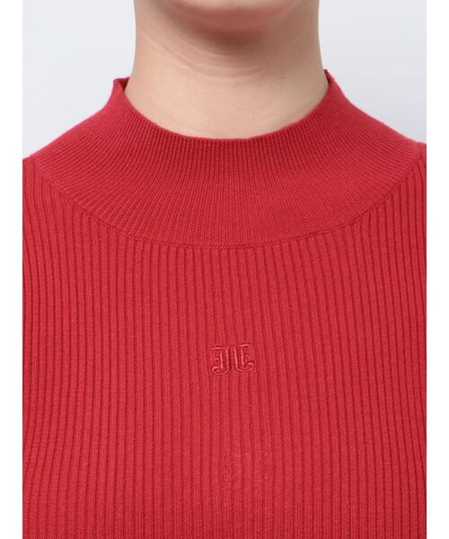 jouetie（ジュエティ）の「パフスリーブハイネックニット（ニット/セーター・レディース・ブラック/レッド/ブルー・MEDIUM）」の11枚目の写真