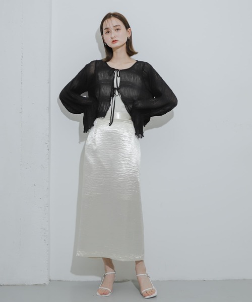 HEYUMM（ヘユム）の「ヨウリュウシアーリボンブラウス（シャツ/ブラウス・レディース・アイボリー/ピンク/ブラック・ONE）」の16枚目の写真