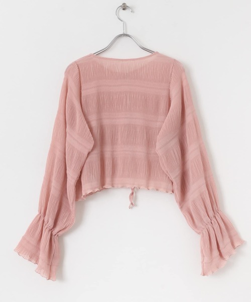 HEYUMM（ヘユム）の「ヨウリュウシアーリボンブラウス（シャツ/ブラウス・レディース・アイボリー/ピンク/ブラック・ONE）」の11枚目の写真