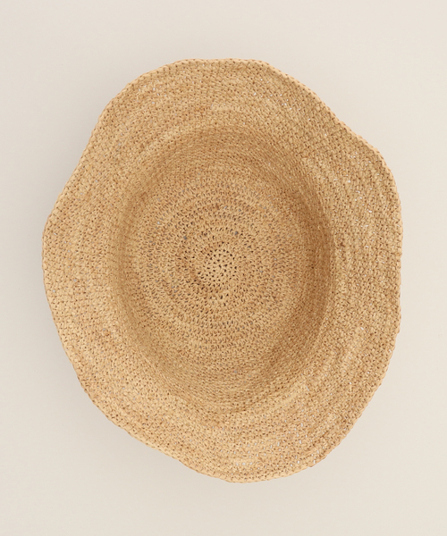 plage（プラージュ）の「RAFFIA KAGIAMI ハット（ハット・レディース・ベージュ・FREE）」の7枚目の写真