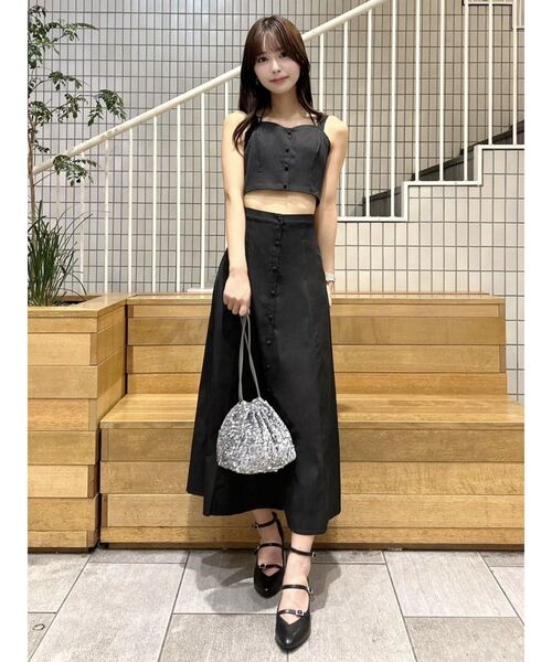 EATME(イートミー)の「スパンコール巾着バッグ(ハンドバッグ・レディース・シルバー/ブラック・FREE)」の11枚目の写真