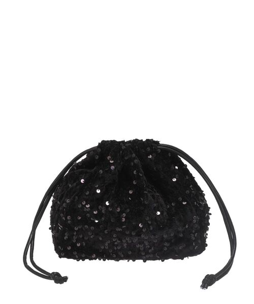 EATME(イートミー)の「スパンコール巾着バッグ(ハンドバッグ・レディース・シルバー/ブラック・FREE)」の18枚目の写真