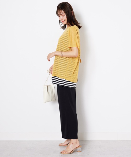 BELLUNA PLUS(ベルーナ)の「なめらかタッチイージーワイドパンツ(その他パンツ・レディース・ブラック/モカ/アイボリー・SMALL/MEDIUM/LARGE/X-LARGE)」の19枚目の写真