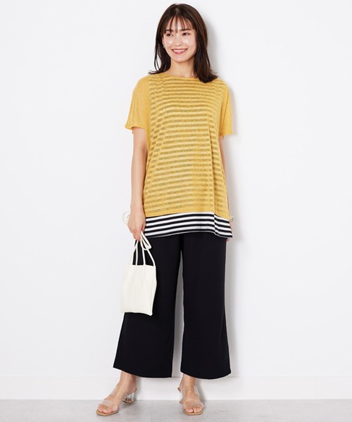 BELLUNA PLUS(ベルーナ)の「なめらかタッチイージーワイドパンツ(その他パンツ・レディース・ブラック/モカ/アイボリー・SMALL/MEDIUM/LARGE/X-LARGE)」の15枚目の写真