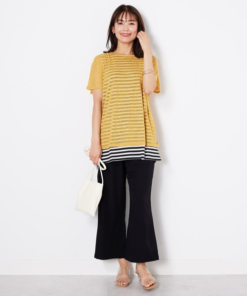 BELLUNA PLUS(ベルーナ)の「なめらかタッチイージーワイドパンツ(その他パンツ・レディース・ブラック/モカ/アイボリー・SMALL/MEDIUM/LARGE/X-LARGE)」の16枚目の写真