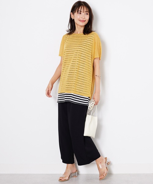 BELLUNA PLUS(ベルーナ)の「なめらかタッチイージーワイドパンツ(その他パンツ・レディース・ブラック/モカ/アイボリー・SMALL/MEDIUM/LARGE/X-LARGE)」の17枚目の写真