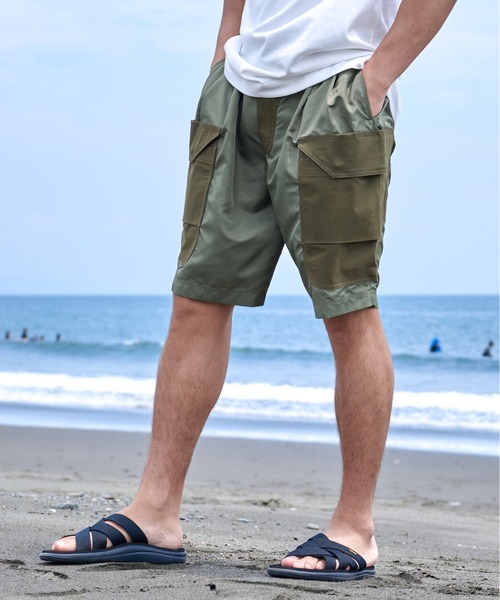 Sunny Smith(サニースミス)の「【サニースミス/sunnysmith】Working Smith Nylon Satin Half PT(CP)(その他パンツ・メンズ・カーキ/チャコール・M/L)」の11枚目の写真