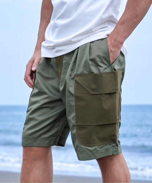 Sunny Smith(サニースミス)の「【サニースミス/sunnysmith】Working Smith Nylon Satin Half PT(CP)(その他パンツ・メンズ・カーキ/チャコール・M/L)」の12枚目の写真
