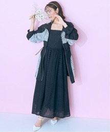 marun（マルン）の「＜大きいサイズ＞ レースドッキングナイロンジャケット marun（ナイロンジャケット）」