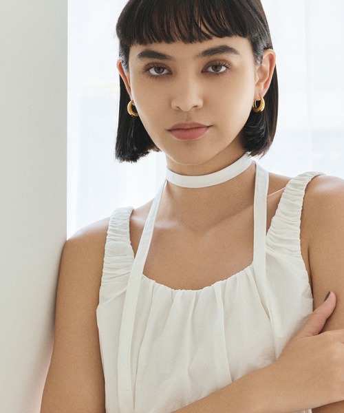 CENE（セネ）の「【CENE】セネ/ドロップフープピアス(big)（ピアス（両耳用）・レディース・ゴールド/シルバー・FREE）」の9枚目の写真