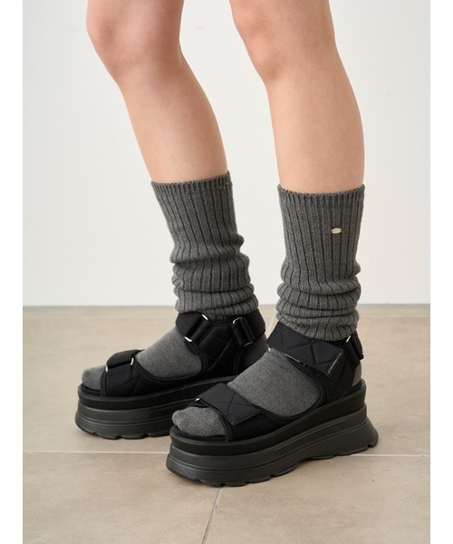 SNIDEL(スナイデル)の「メタルミディルーズソックス(ソックス/靴下・レディース・ダークグレー/ベージュ/ホワイト・FREE)」の11枚目の写真