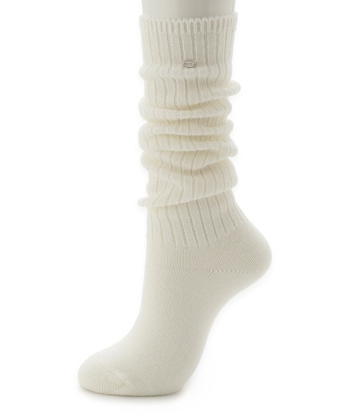 SNIDEL(スナイデル)の「メタルミディルーズソックス(ソックス/靴下・レディース・ダークグレー/ベージュ/ホワイト・FREE)」の6枚目の写真