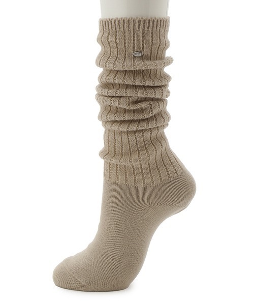 SNIDEL(スナイデル)の「メタルミディルーズソックス(ソックス/靴下・レディース・ダークグレー/ベージュ/ホワイト・FREE)」の4枚目の写真