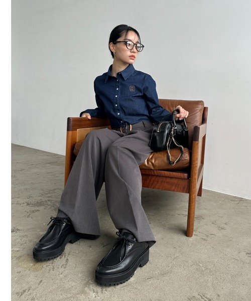 SNIDEL(スナイデル)の「メタルミディルーズソックス(ソックス/靴下・レディース・ダークグレー/ベージュ/ホワイト・FREE)」の12枚目の写真