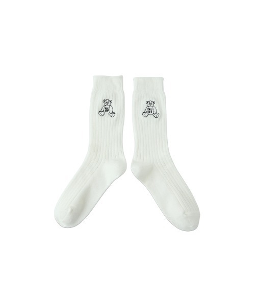 RUBY AND YOU（ルビーアンドユー）の「ベアソックス（ソックス/靴下・レディース・オフホワイト/チョコ・FREE）」の2枚目の写真
