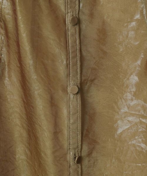 JEANASIS（ジーナシス）の「チンツシアーレギュラーシャツLS/146251（シャツ/ブラウス・レディース・ブラック/ブラウン/パープル/チャコールグレー・FREE）」の17枚目の写真