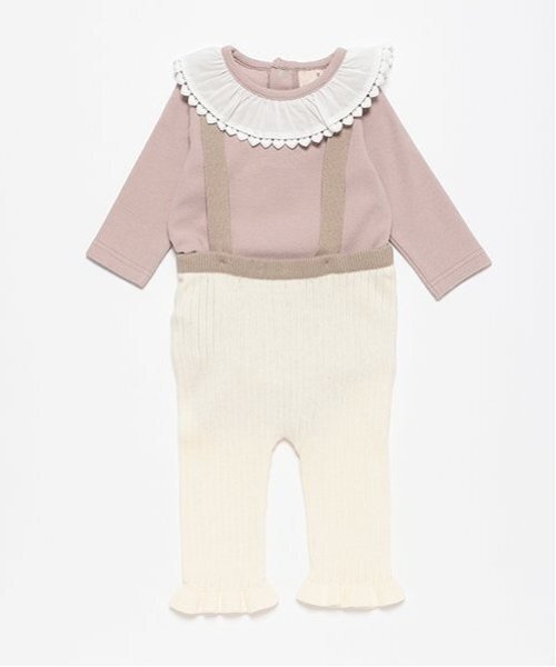 petit main（プティマイン）の「サスつきパンツセット（その他ベビーウェア・キッズ・アイボリー/チャコール・80ｃｍ/70cm）」の8枚目の写真