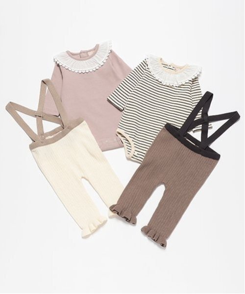 petit main（プティマイン）の「サスつきパンツセット（その他ベビーウェア・キッズ・アイボリー/チャコール・80ｃｍ/70cm）」の17枚目の写真