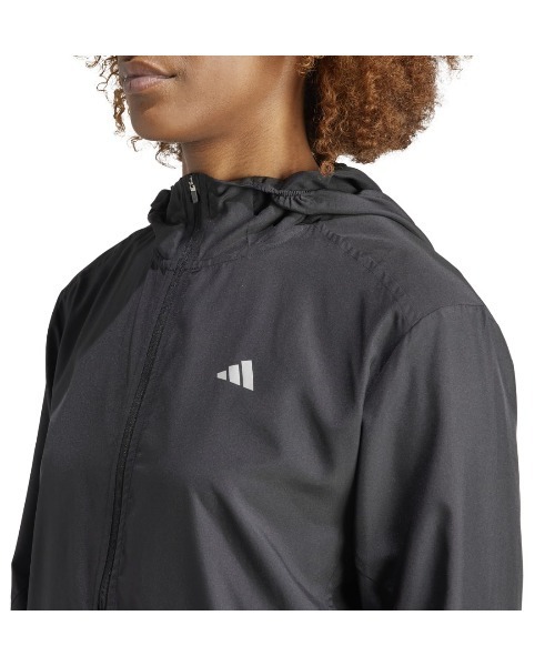 adidas(アディダス)の「アディダス adidas ラン イット ジャケット(パーカー・レディース・ブラック・L/M/S/XL)」の3枚目の写真