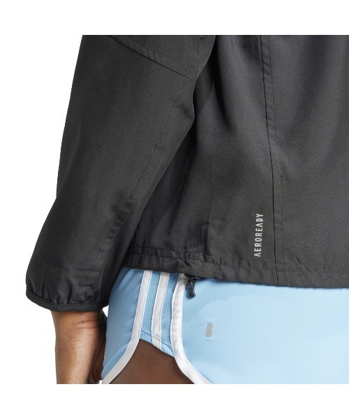 adidas(アディダス)の「アディダス adidas ラン イット ジャケット(パーカー・レディース・ブラック・L/M/S/XL)」の4枚目の写真
