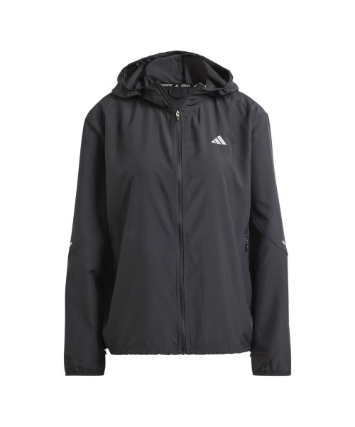 adidas(アディダス)の「アディダス adidas ラン イット ジャケット(パーカー・レディース・ブラック・L/M/S/XL)」の6枚目の写真