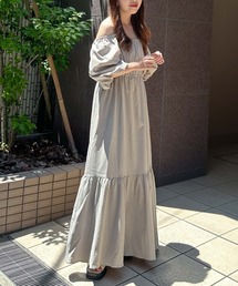 ウエストデザイン2wayオフショルワンピース
