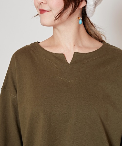 チャイハネ(チャイハネ)の「【チャイハネ】ラダリパッチワークロンT(Tシャツ/カットソー・レディース・ベージュ/ブラウン/カーキ/ブラック・FREE)」の10枚目の写真