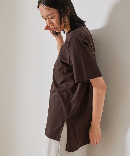 NERGY（ナージー）の「【UV＆吸水速乾】on color グラフィックTシャツ（Tシャツ/カットソー・レディース・ホワイト/スミクロ・FREE）」の4枚目の写真