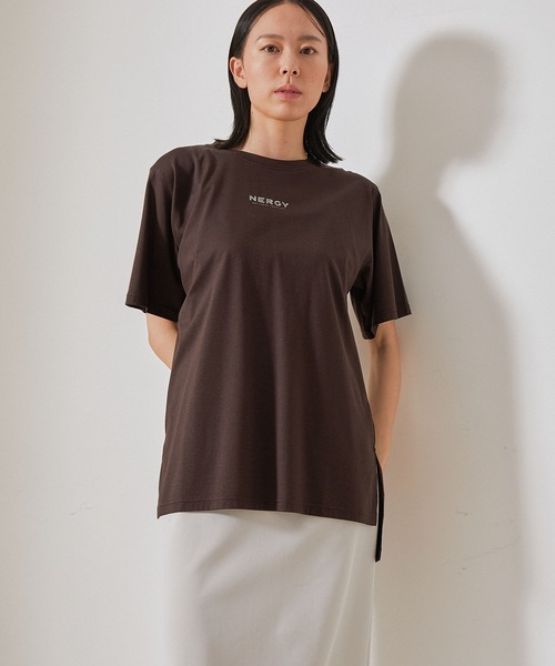 NERGY（ナージー）の「【UV＆吸水速乾】on color グラフィックTシャツ（Tシャツ/カットソー・レディース・ホワイト/スミクロ・FREE）」の6枚目の写真