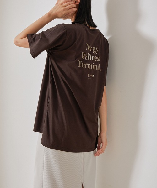 NERGY（ナージー）の「【UV＆吸水速乾】on color グラフィックTシャツ（Tシャツ/カットソー・レディース・ホワイト/スミクロ・FREE）」の7枚目の写真