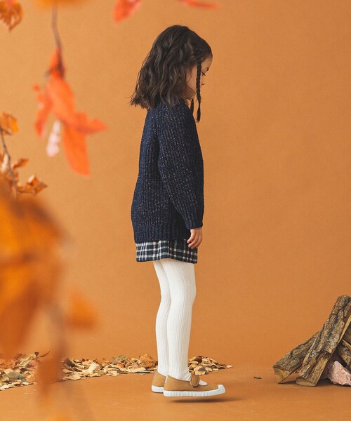 B:MING by BEAMS（ビーミングバイビームス）の「モール プルオーバー ニット 2024FW（90～140cm）（ニット/セーター・キッズ・ネイビー/イエロー・L(130-140)/S(90-100)/M(110-120)）」の13枚目の写真