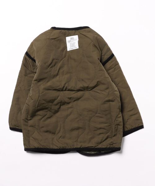 GENERATOR（ジェネレーター）の「GENERATOR/ジェネレーター ノーカラーキルティングJK（ノーカラージャケット・キッズ・アイボリー/カーキ/ブラック・M/L/XL）」の11枚目の写真