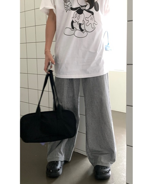 SALTMINT（ソルトミント）の「【2025SS】ストライプバンディングスラックス バレエコア（スラックス・レディース・ブラック・FREE）」の6枚目の写真