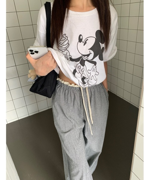 SALTMINT（ソルトミント）の「【2025SS】ストライプバンディングスラックス バレエコア（スラックス・レディース・ブラック・FREE）」の5枚目の写真