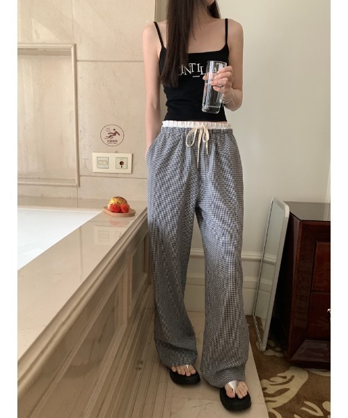 SALTMINT（ソルトミント）の「【2025SS】ストライプバンディングスラックス バレエコア（スラックス・レディース・ブラック・FREE）」の10枚目の写真