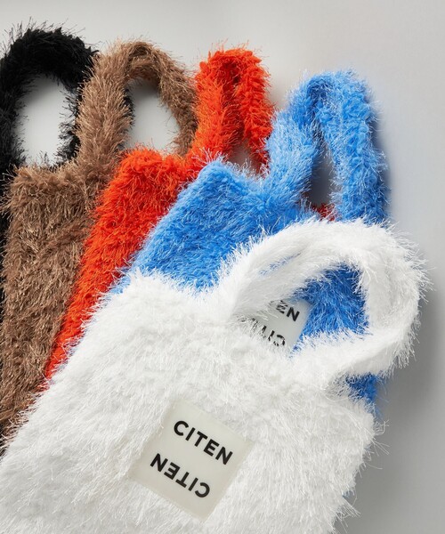 CITEN（シテン）の「＜CITEN＞フリンジトートバッグ（トートバッグ・レディース・ライトブルー/ブラック/オレンジ/ダークブラウン/ホワイト・FREE）」の12枚目の写真