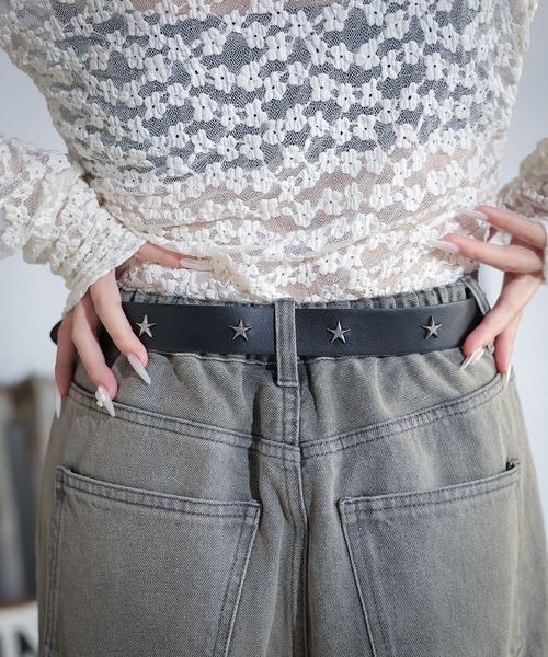 PBLIM（ページボーイリム）の「PBLIM/スタッズベルト（ベルト・レディース・ブラック/ブラウン・FREE）」の4枚目の写真