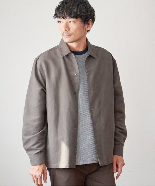 ikka(イッカ)の「【親子コーデ】フェイクスエードシャウター(シャツ/ブラウス・メンズ・ブラウン/チャコールグレー/スモークグレー・XL/L/M/S)」の7枚目の写真