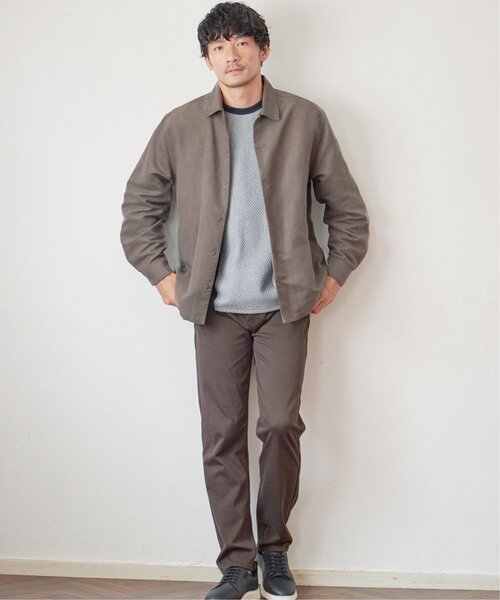 ikka(イッカ)の「【親子コーデ】フェイクスエードシャウター(シャツ/ブラウス・メンズ・ブラウン/チャコールグレー/スモークグレー・XL/L/M/S)」の9枚目の写真