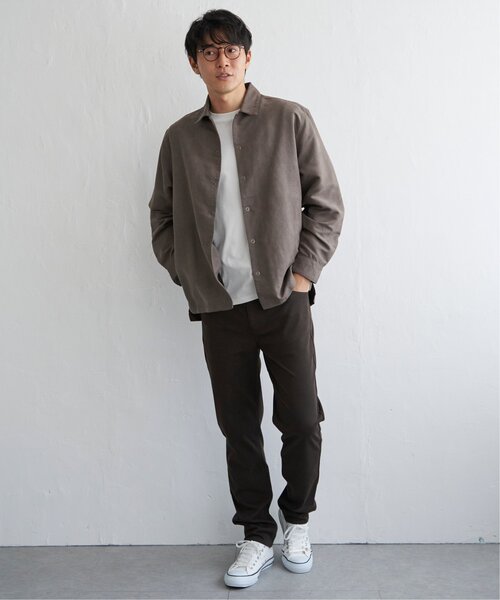 ikka(イッカ)の「【親子コーデ】フェイクスエードシャウター(シャツ/ブラウス・メンズ・ブラウン/チャコールグレー/スモークグレー・XL/L/M/S)」の12枚目の写真