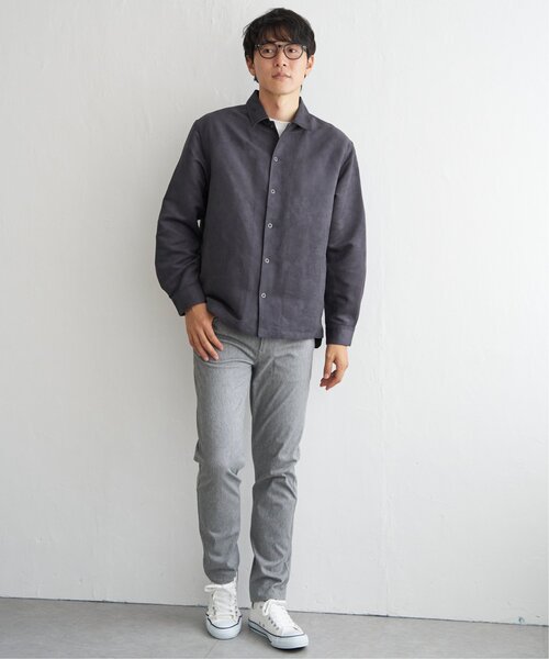 ikka(イッカ)の「【親子コーデ】フェイクスエードシャウター(シャツ/ブラウス・メンズ・ブラウン/チャコールグレー/スモークグレー・XL/L/M/S)」の13枚目の写真