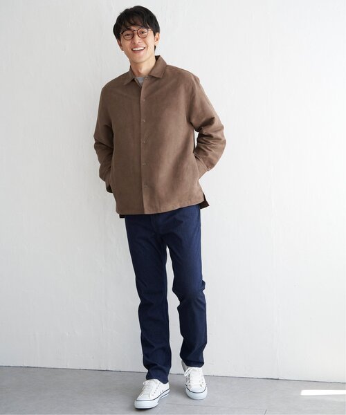 ikka(イッカ)の「【親子コーデ】フェイクスエードシャウター(シャツ/ブラウス・メンズ・ブラウン/チャコールグレー/スモークグレー・XL/L/M/S)」の16枚目の写真