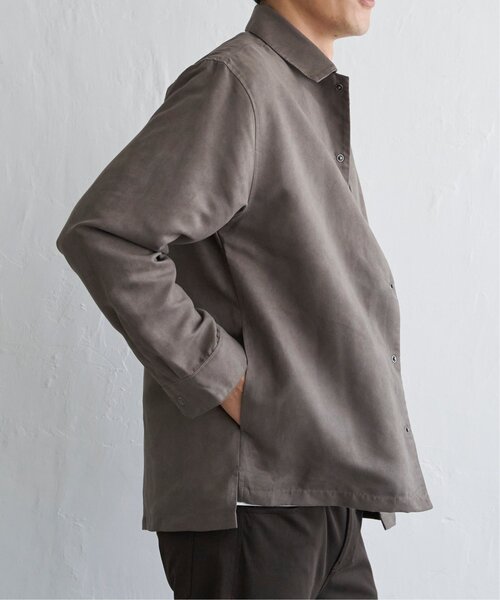 ikka(イッカ)の「【親子コーデ】フェイクスエードシャウター(シャツ/ブラウス・メンズ・ブラウン/チャコールグレー/スモークグレー・XL/L/M/S)」の17枚目の写真