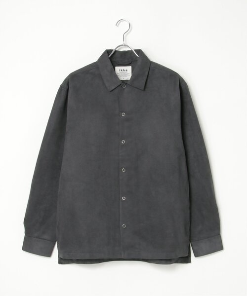 ikka(イッカ)の「【親子コーデ】フェイクスエードシャウター(シャツ/ブラウス・メンズ・ブラウン/チャコールグレー/スモークグレー・XL/L/M/S)」の20枚目の写真