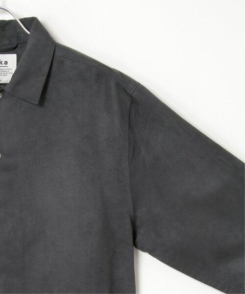 ikka(イッカ)の「【親子コーデ】フェイクスエードシャウター(シャツ/ブラウス・メンズ・ブラウン/チャコールグレー/スモークグレー・XL/L/M/S)」の22枚目の写真