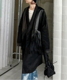 Ameri（アメリ）の「FRINGE VEST SET SUEDE JACKET（テーラードジャケット）」
