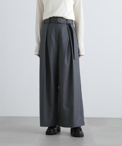 N.（N. Natural Beauty Basic）（エヌエヌナチュラルビューティーベーシック）の「◆ボリュームワイドパンツ（その他パンツ・レディース・ベージュ/チャコールグレー・SMALL/MEDIUM）」の11枚目の写真