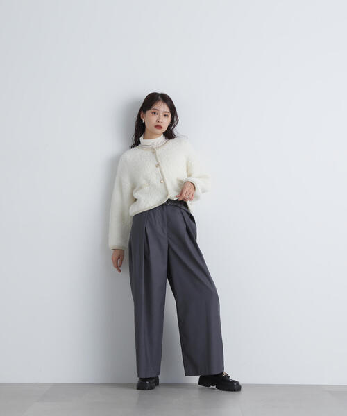 N.（N. Natural Beauty Basic）（エヌエヌナチュラルビューティーベーシック）の「◆ボリュームワイドパンツ（その他パンツ・レディース・ベージュ/チャコールグレー・SMALL/MEDIUM）」の16枚目の写真