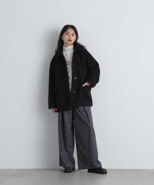 N.（N. Natural Beauty Basic）（エヌエヌナチュラルビューティーベーシック）の「◆ボリュームワイドパンツ（その他パンツ・レディース・ベージュ/チャコールグレー・SMALL/MEDIUM）」の17枚目の写真