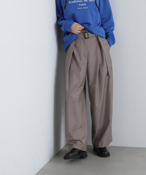 N.（N. Natural Beauty Basic）（エヌエヌナチュラルビューティーベーシック）の「◆ボリュームワイドパンツ（その他パンツ・レディース・ベージュ/チャコールグレー・SMALL/MEDIUM）」の18枚目の写真